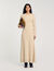 Langes Strickkleid mit Zopfmuster