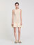 Kurzes Strickkleid mit Volant