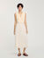 Langes Plisseekleid