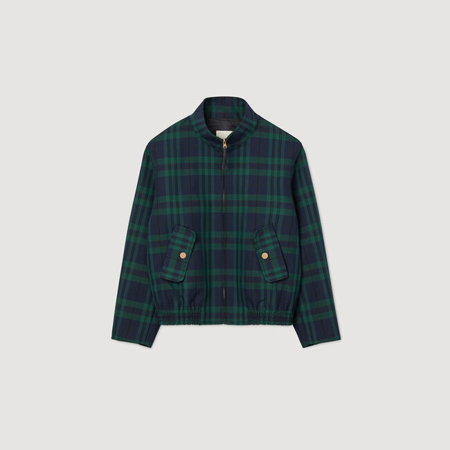 Karierte Jacke