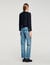 Tweed-Jacke mit Volants