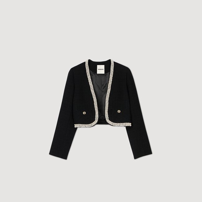 Kurze Tweed-Jacke
