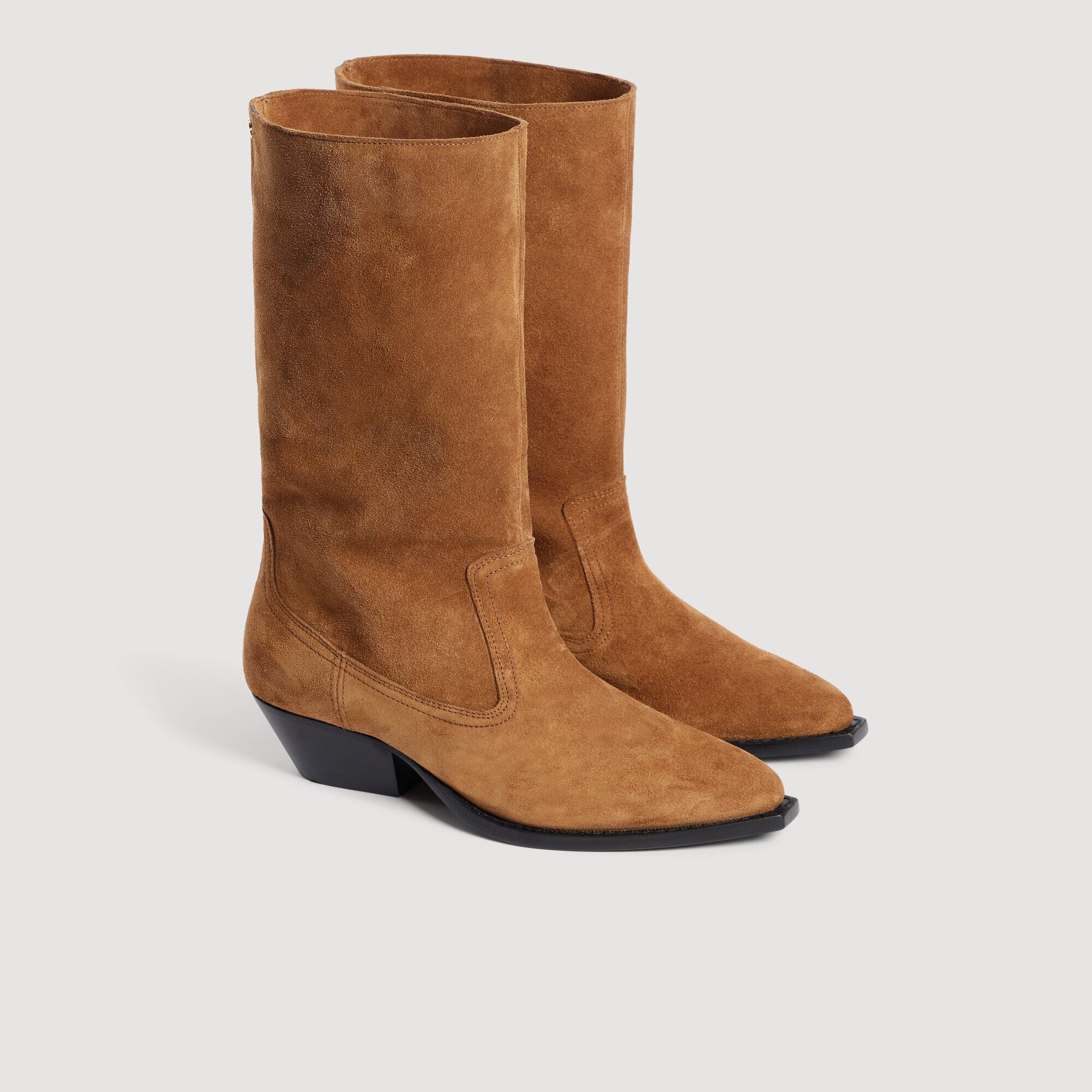 Stiefel aus Veloursleder