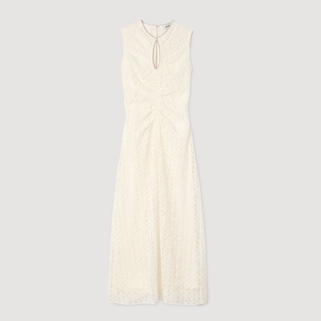 Langes Spitzenkleid