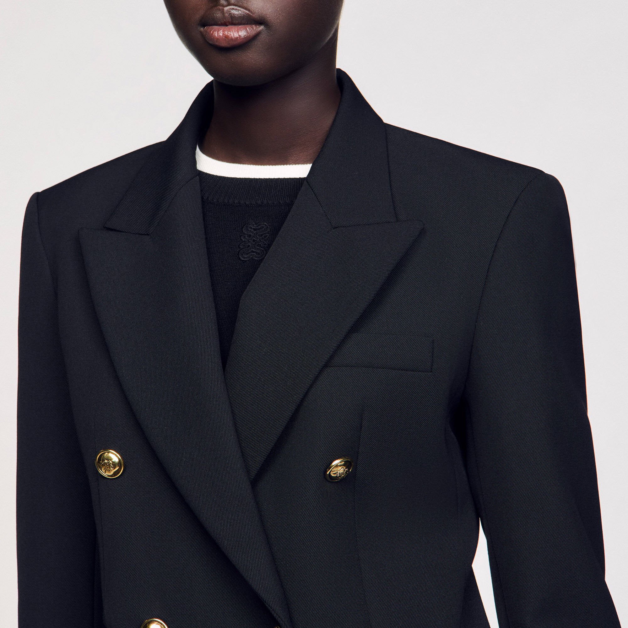 Blazer mit doppelreihiger Knopfleiste
