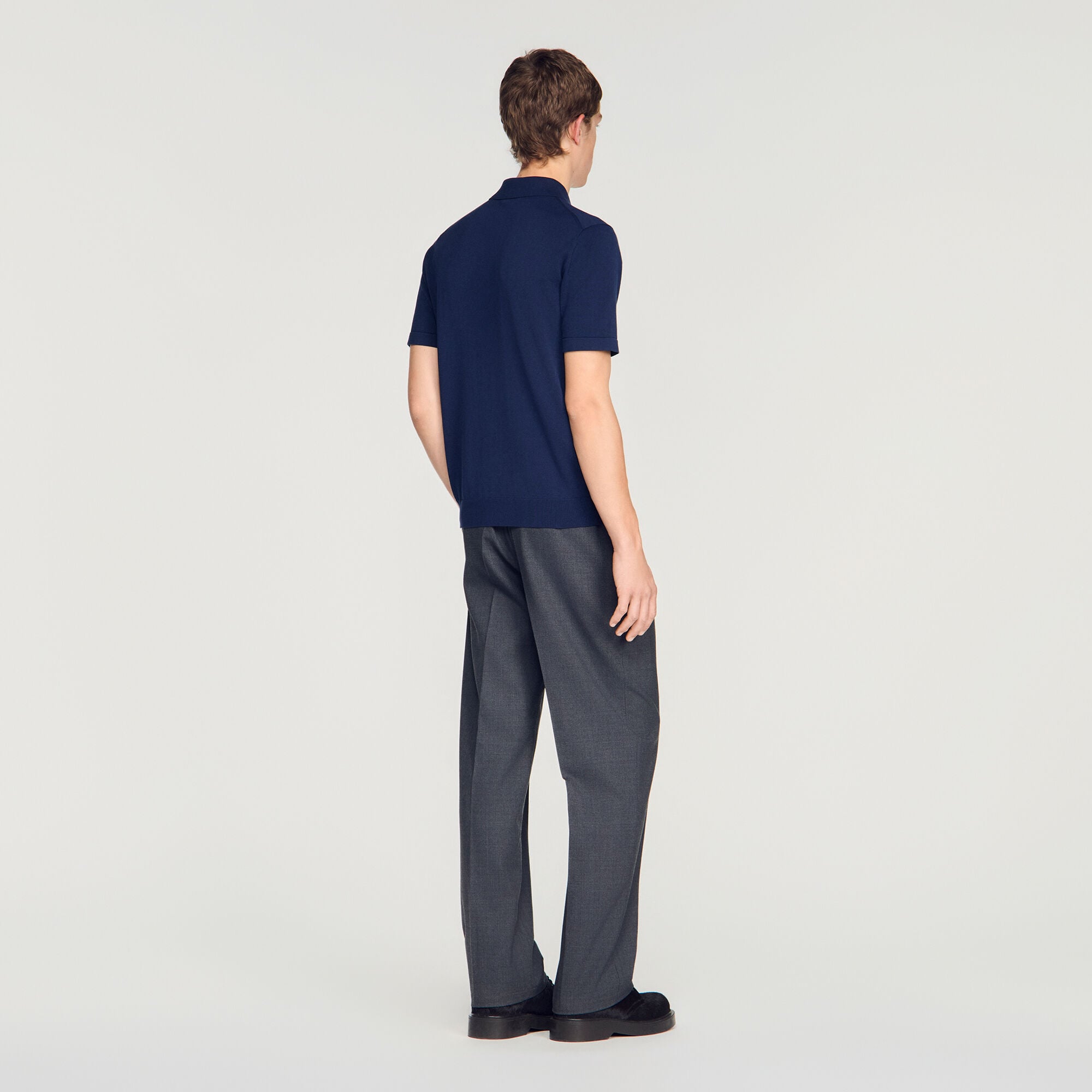 Poloshirt aus Baumwolle und Seide