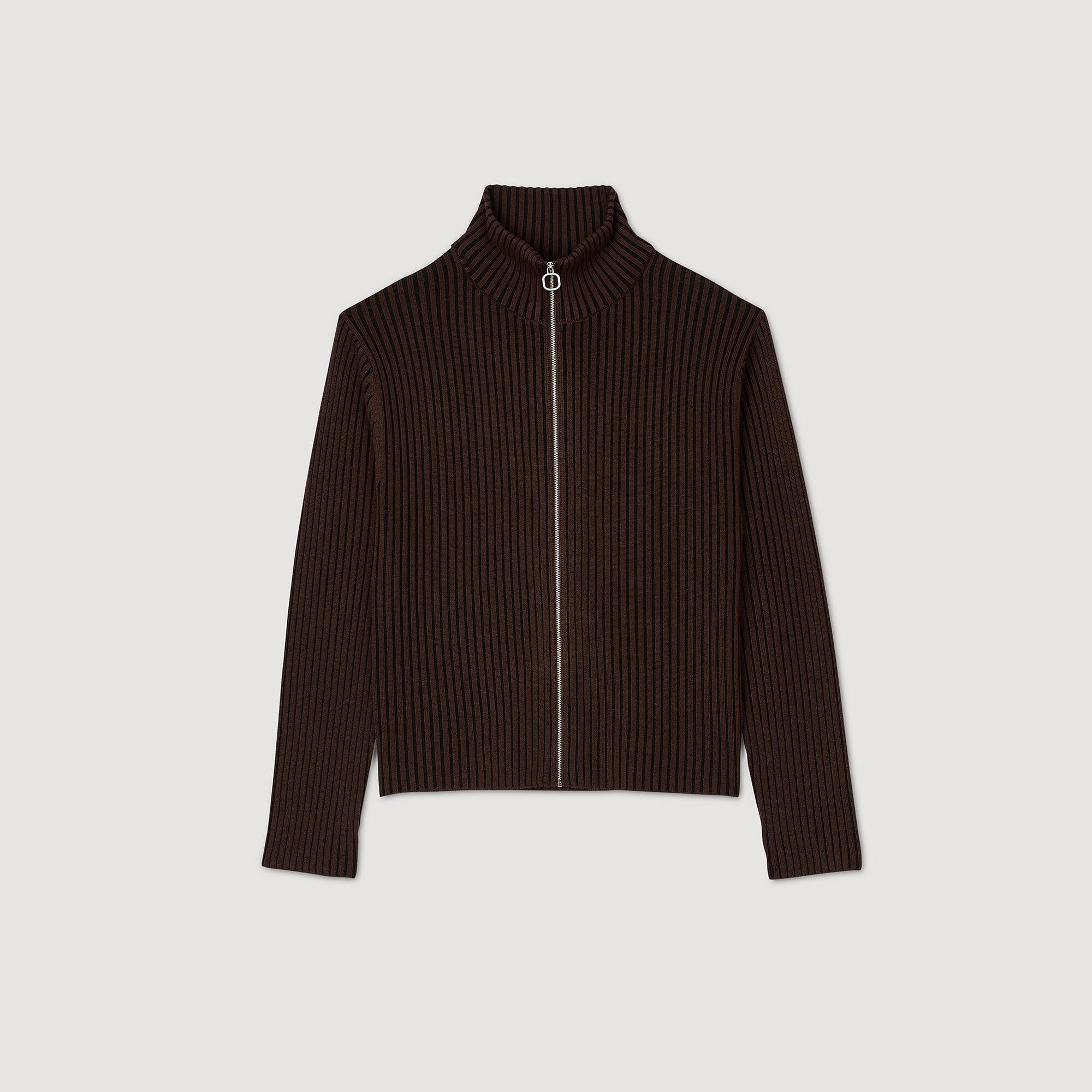 Rippstrick-Cardigan