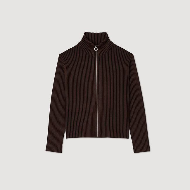 Rippstrick-Cardigan
