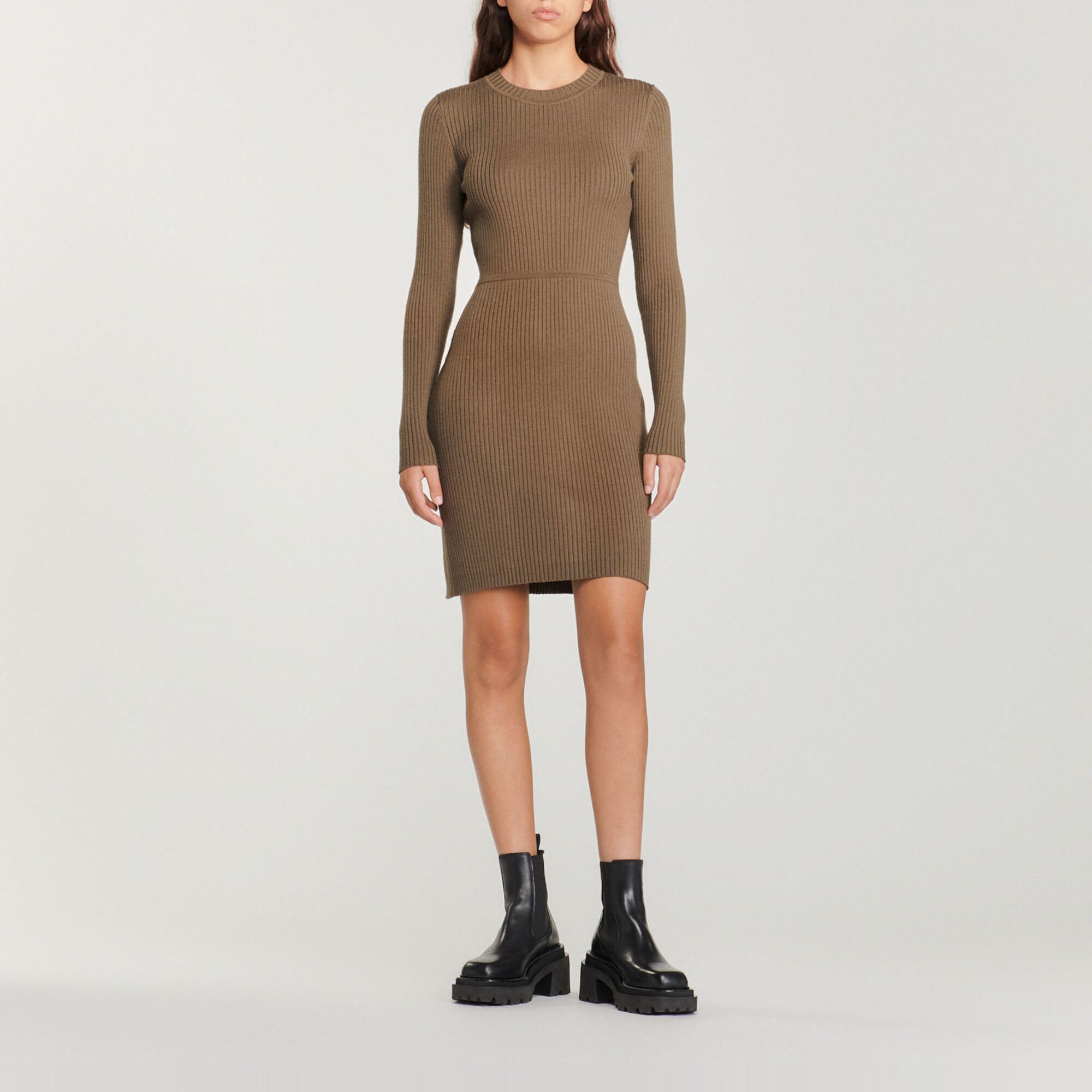 Kleid aus Rippstrick