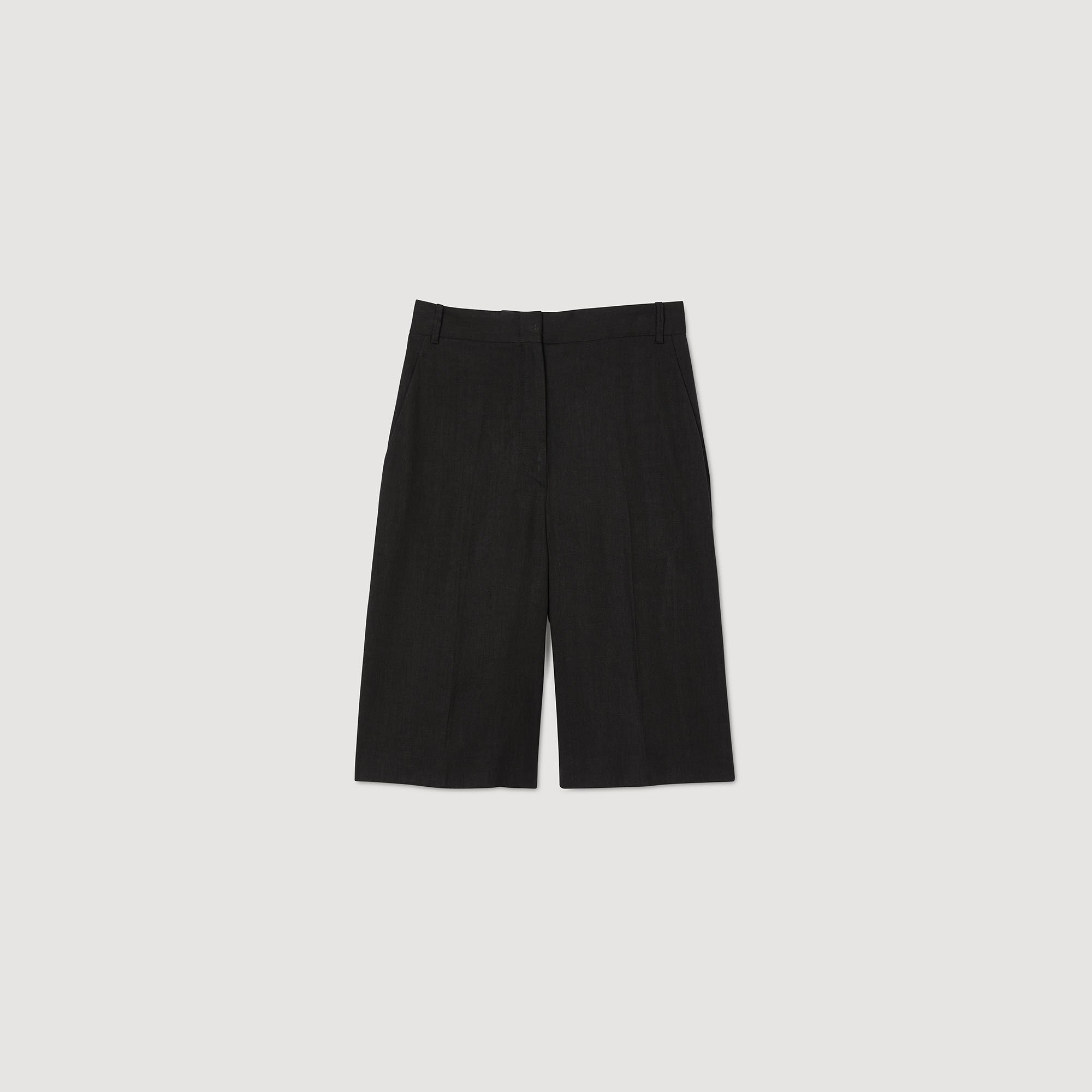 Bermudashorts aus Leinengemisch