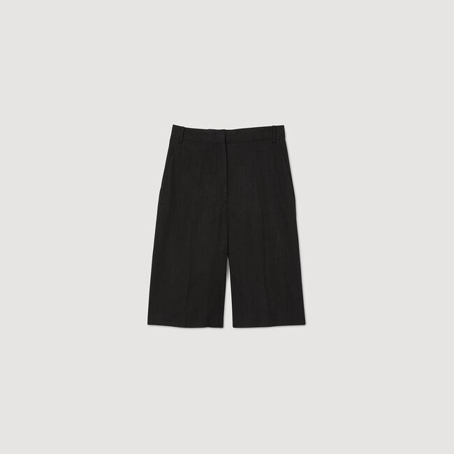 Bermudashorts aus Leinengemisch