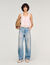 Verwaschene Barrel-Jeans