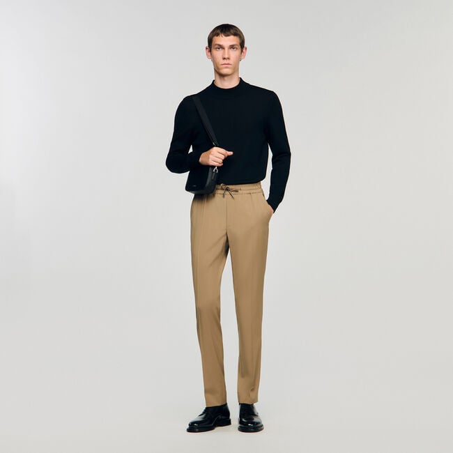 Elastische Hose mit geradem Schnitt
