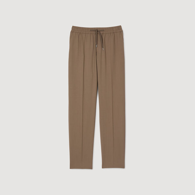 Elastische Hose mit geradem Schnitt
