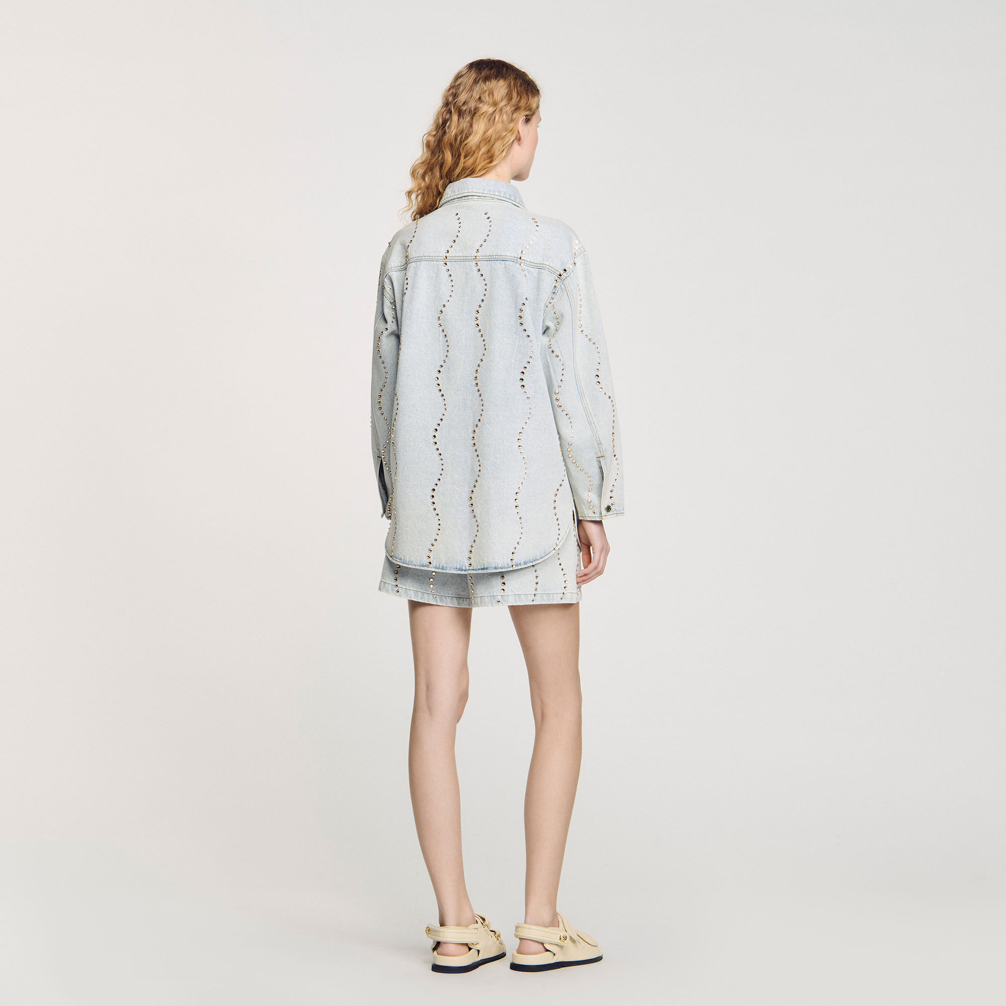 Jeanshemd mit Strass