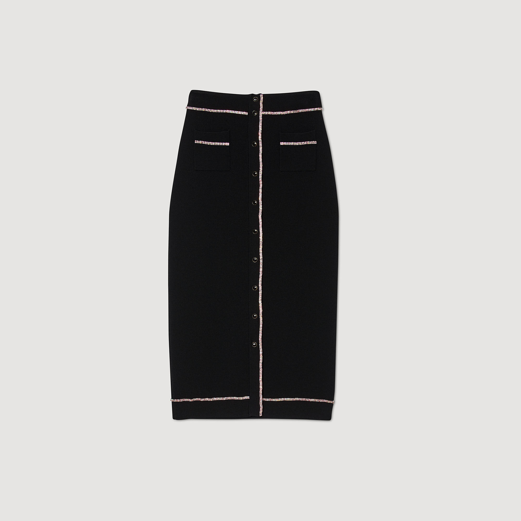 Midi-Rock mit Strassbesatz