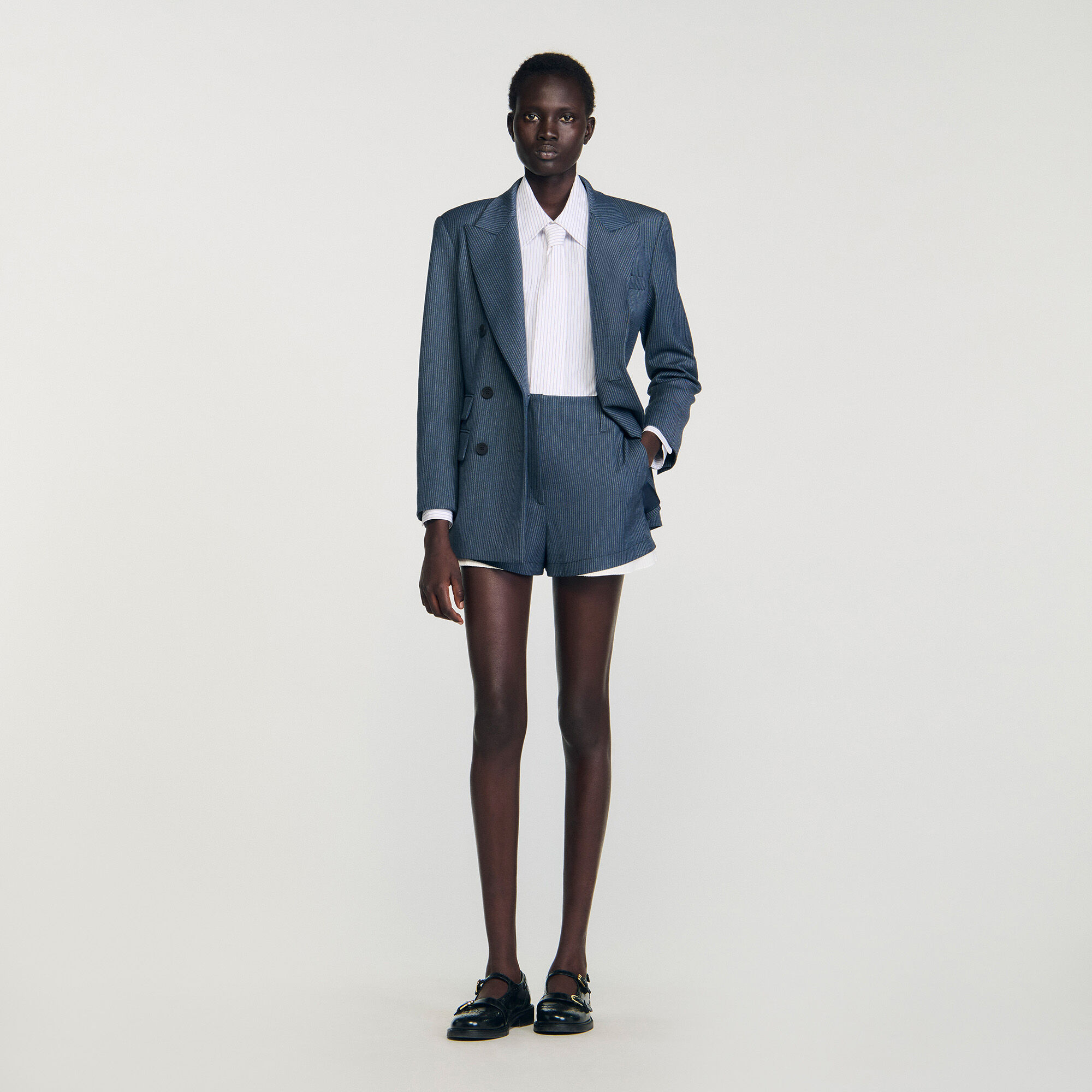 Gestreifte Shorts