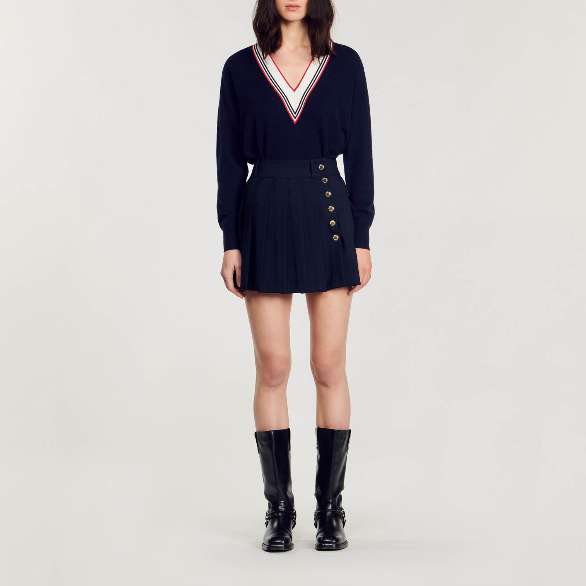 Kurzer plissierter Rock