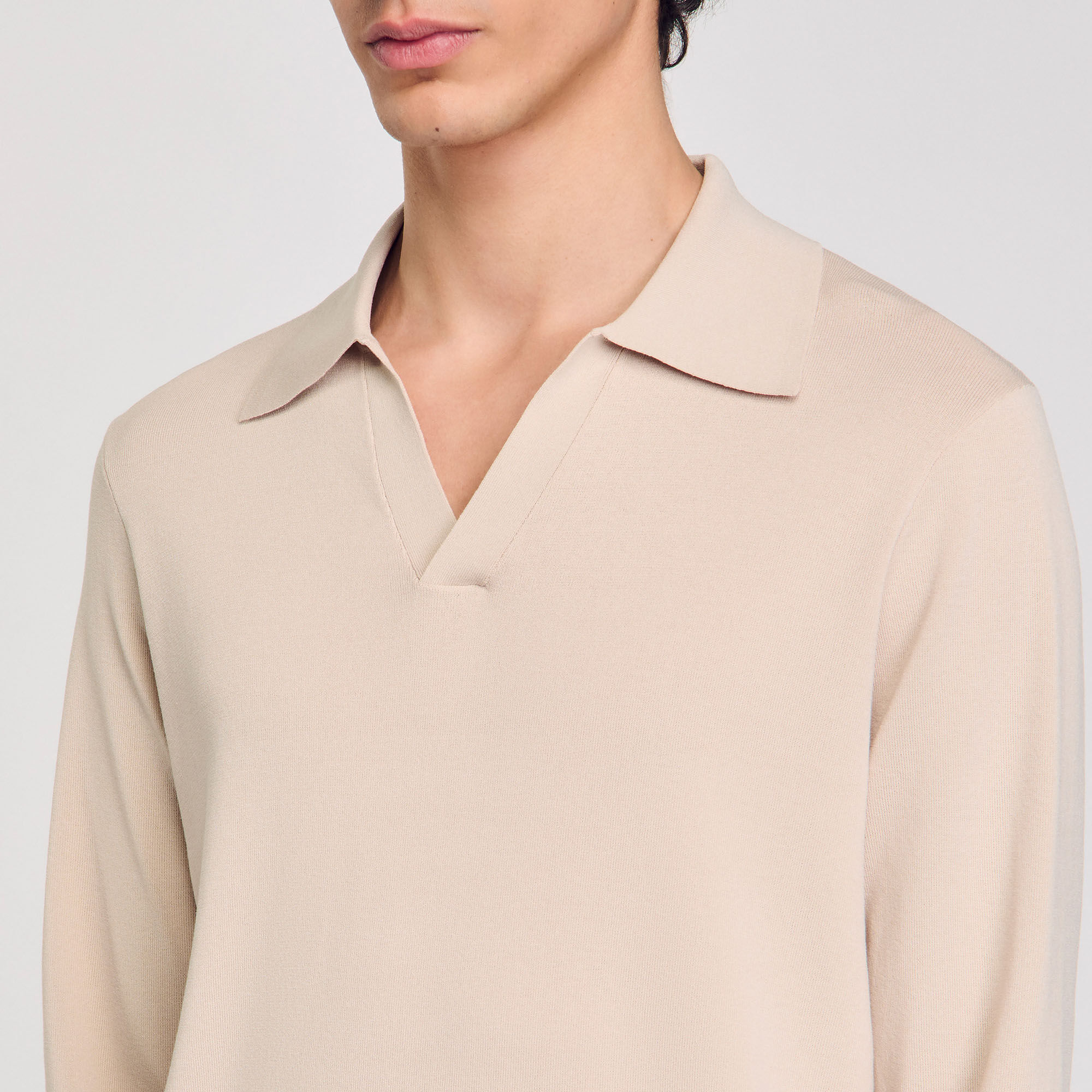 Poloshirt aus Strick