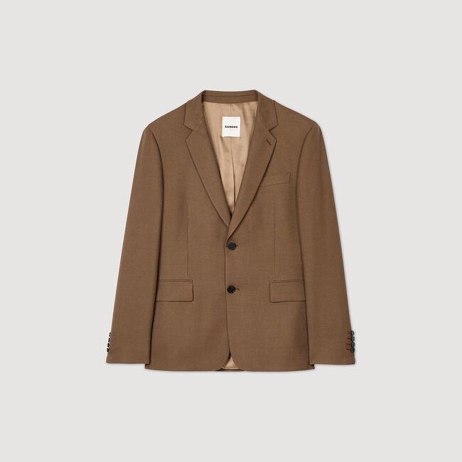 Anzugjacke aus Wolle