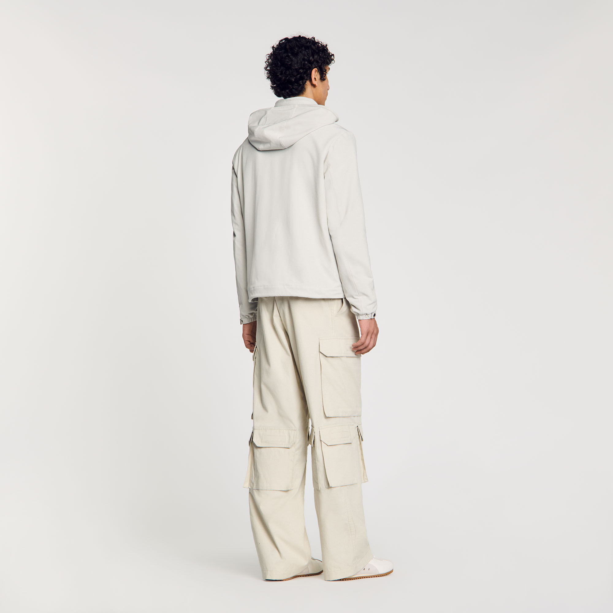 Reißverschluss-Blouson mit Kapuze