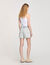 Jeansshorts mit Strass und Perlen