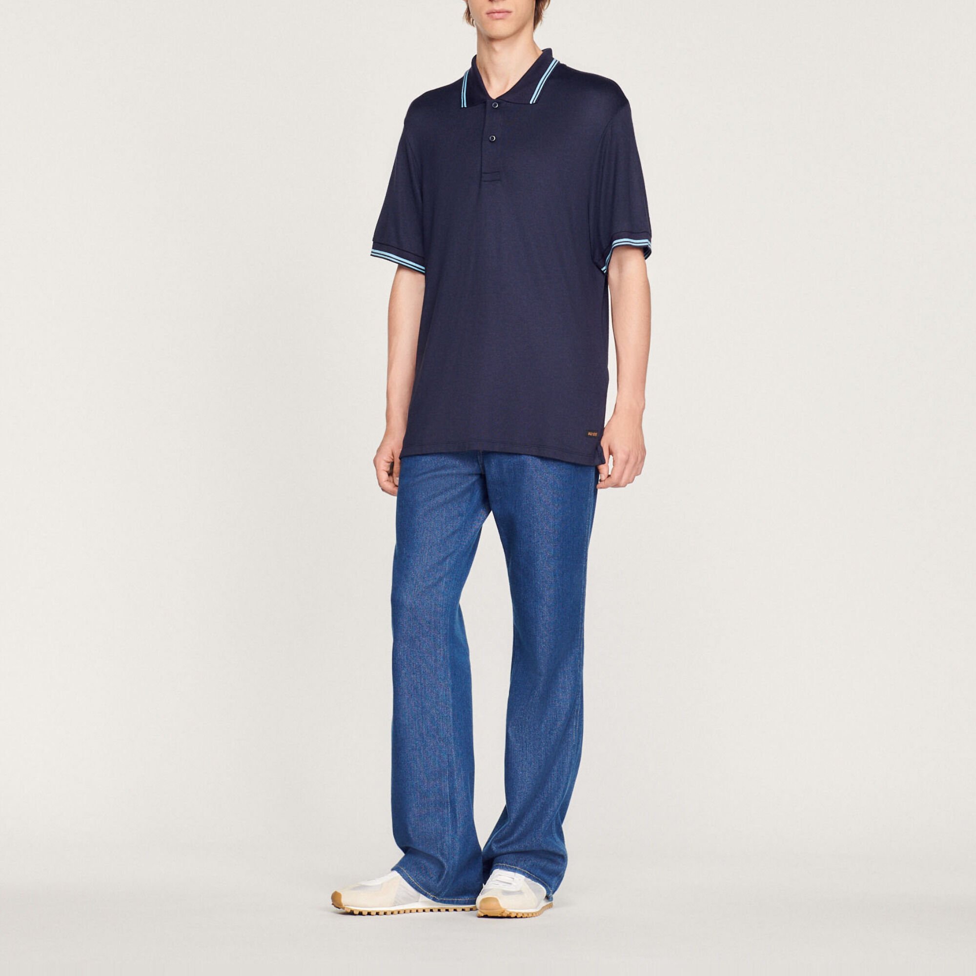 Poloshirt mit Einfassbändern