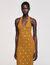 Langes Strickkleid mit Quasten