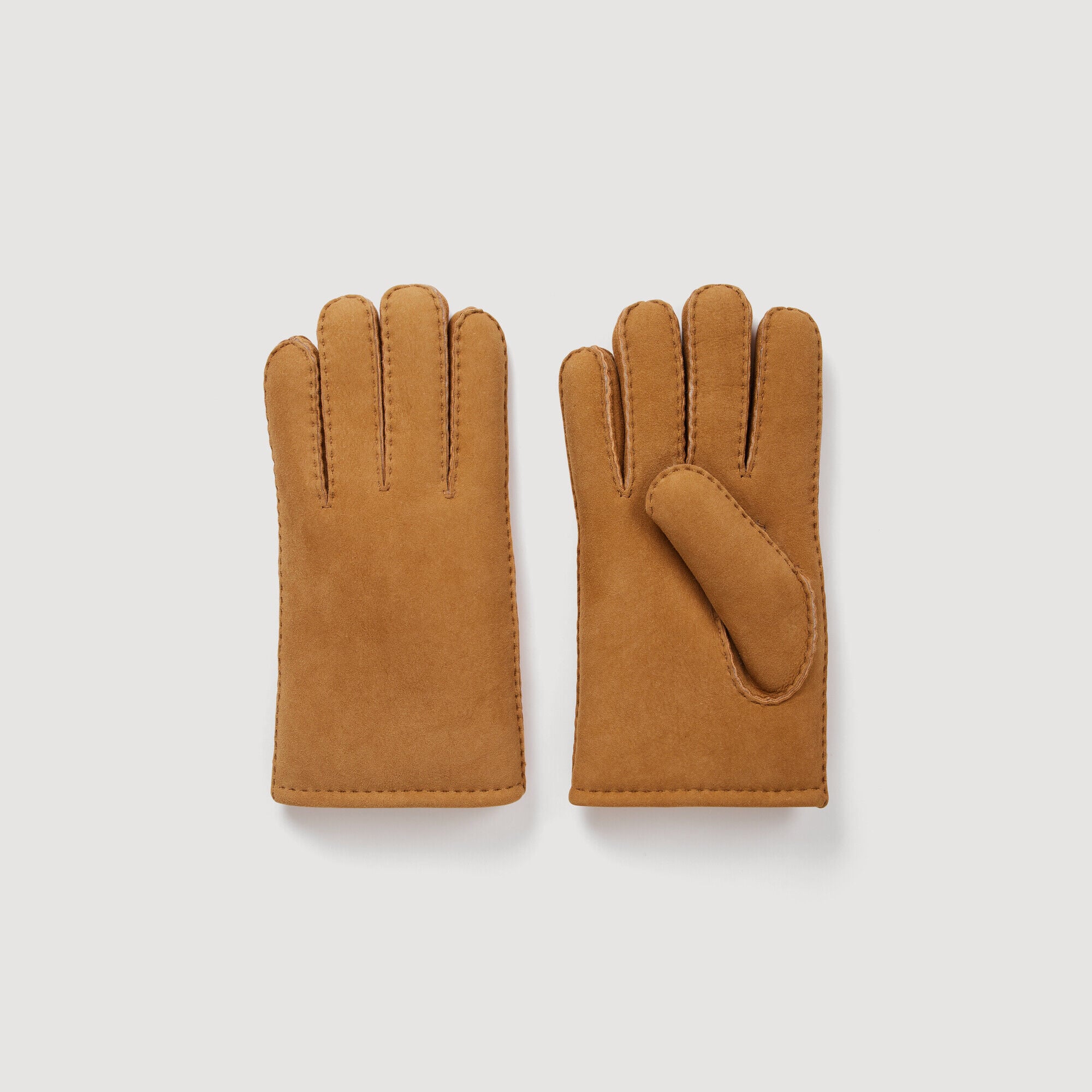 Wildleder- und Lammfellhandschuhe - Herren | Sandro