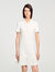 Kurzes Strickkleid mit Polokragen