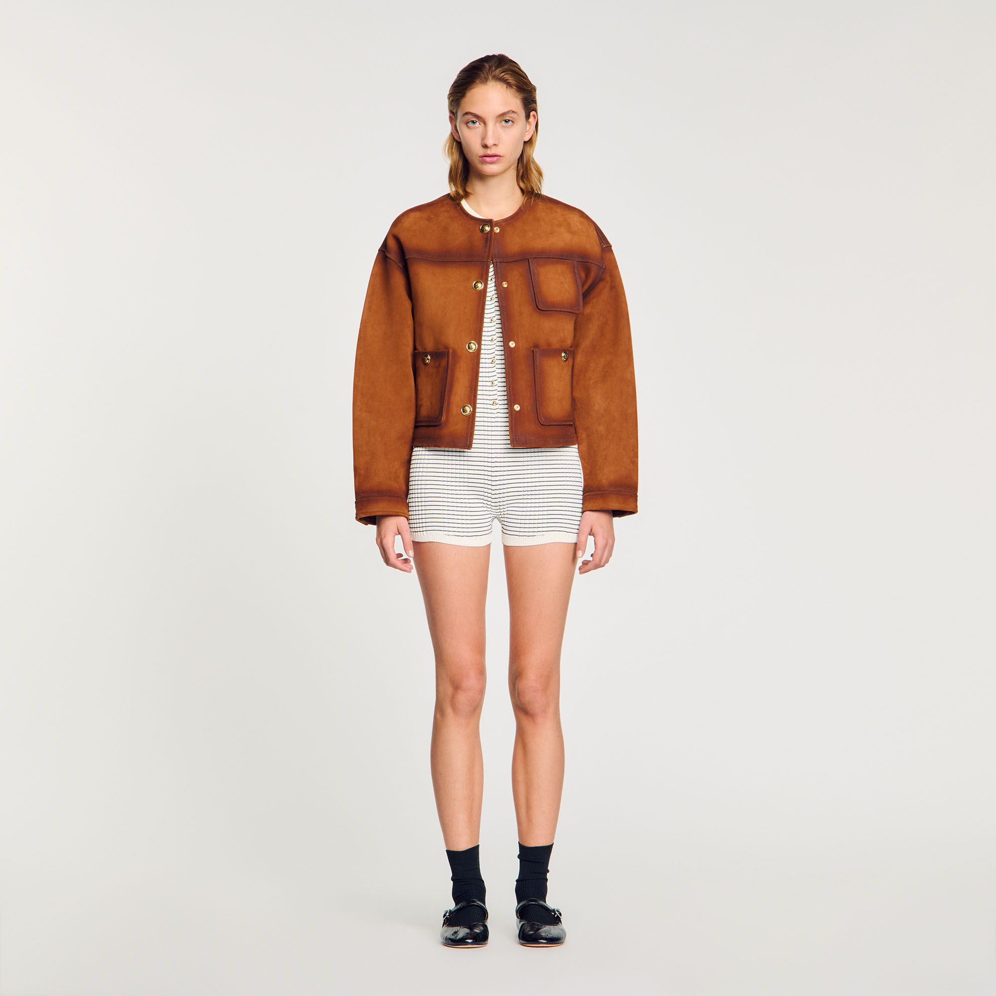 Velourslederjacke