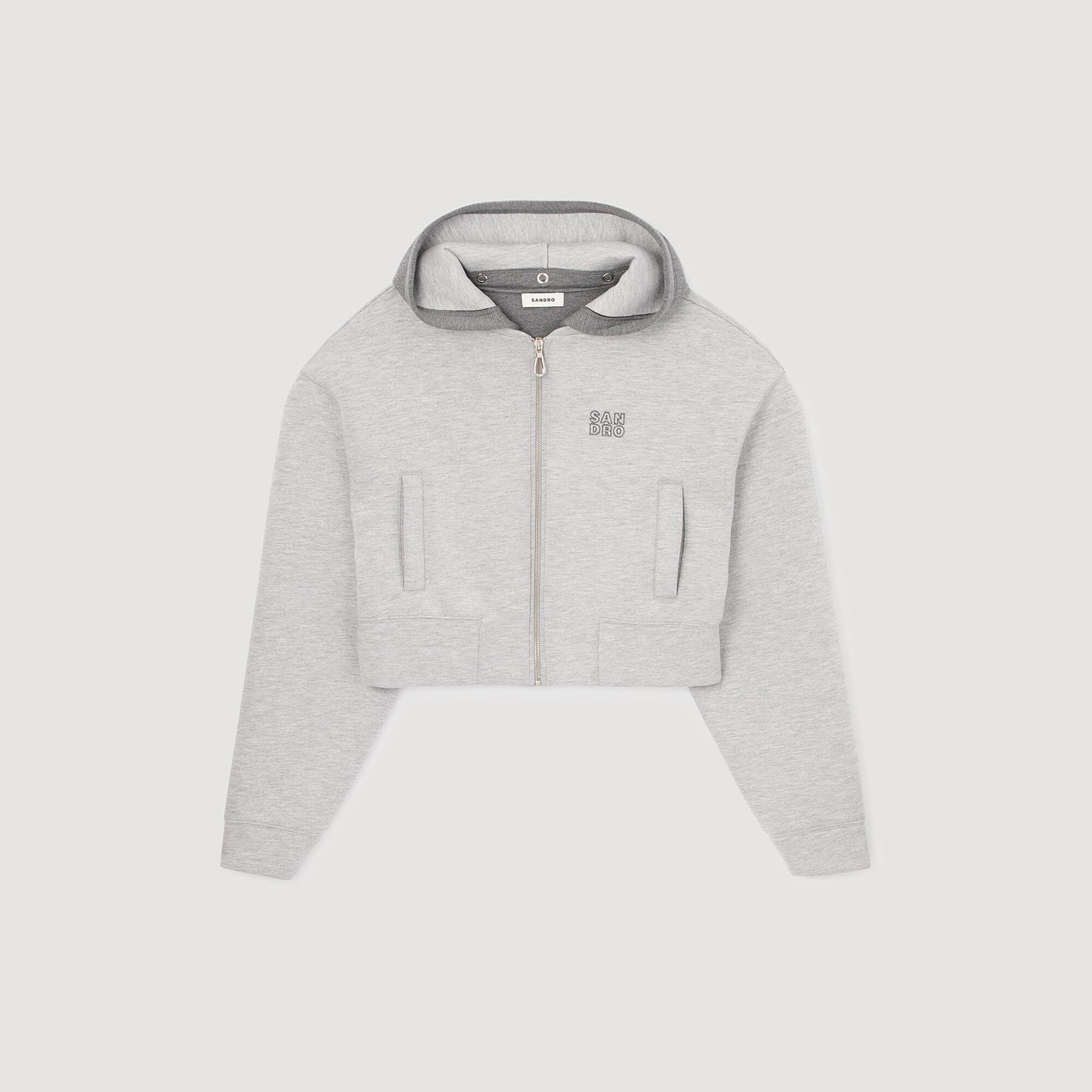 Sweatshirt-Blouson mit Kapuze