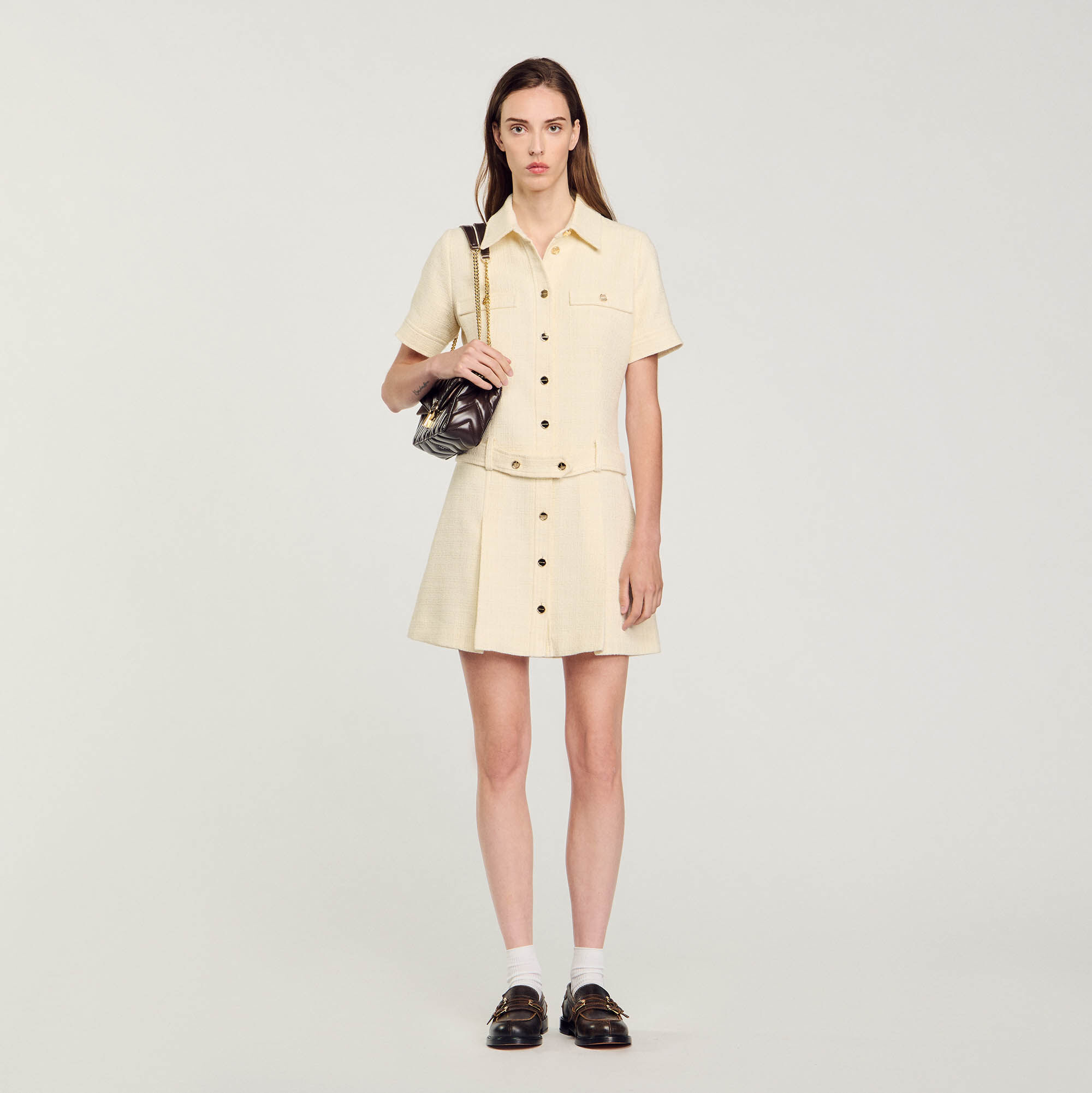 Sandro tweed dress top