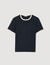 Zweifarbiges T-Shirt mit Patch