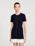 Kurzes Strickkleid mit Volant