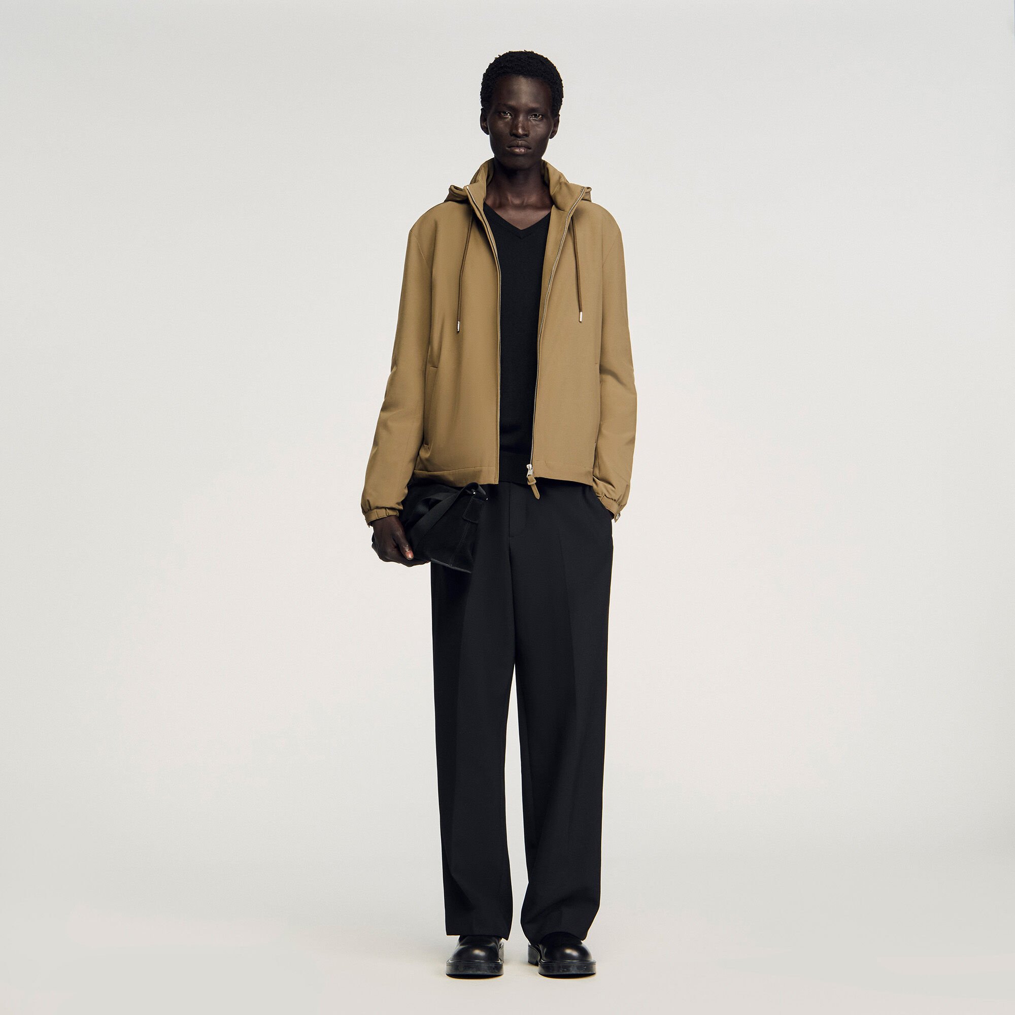 Reißverschluss-Blouson mit Kapuze