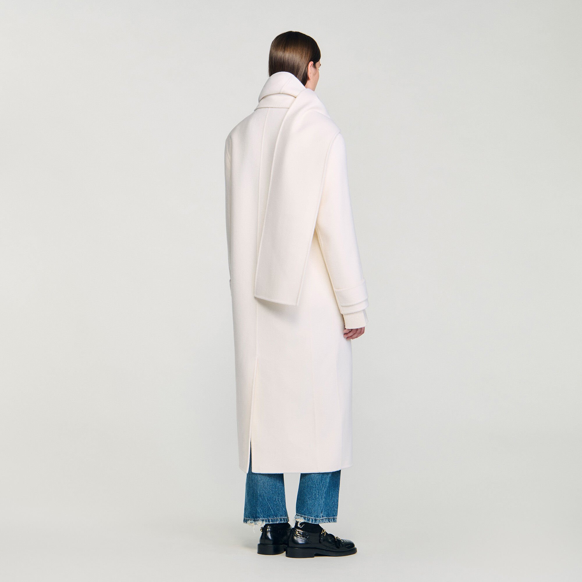 Oversize-Wollmantel