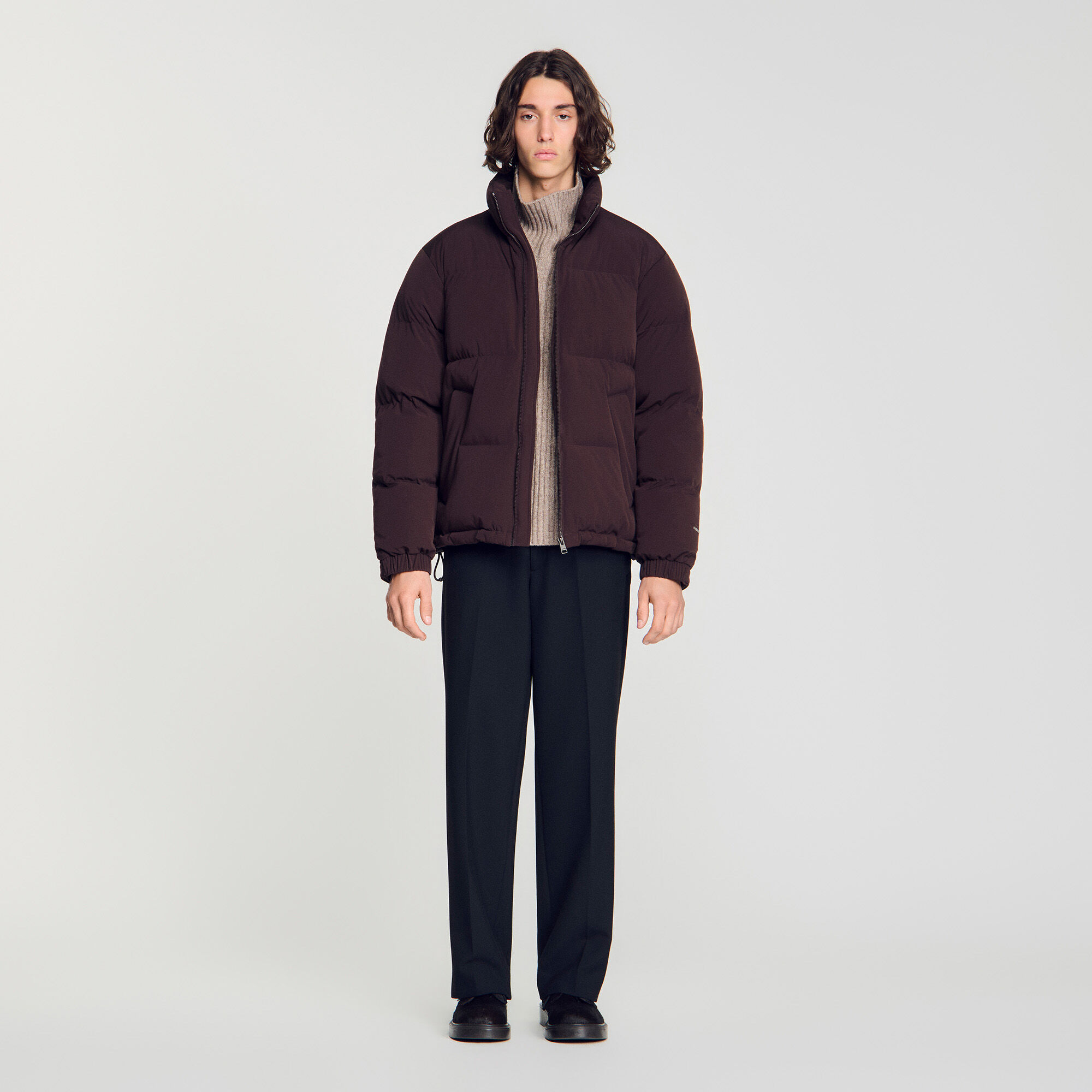 Zip-Daunenjacke aus Tech-Gewebe - Herren | Sandro