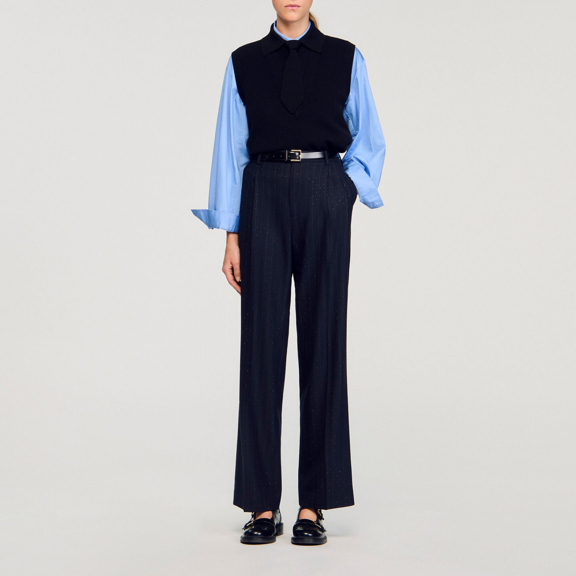 Pullover mit Krawatte - Damen | Sandro