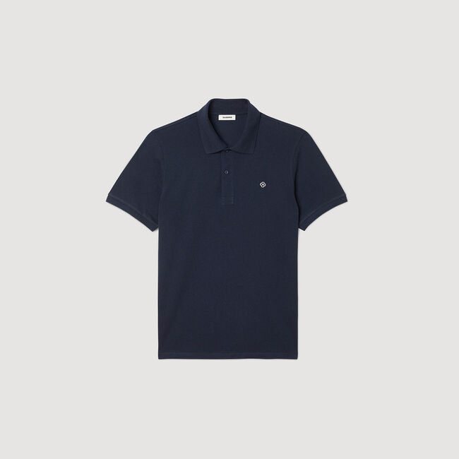 Polo mit Square-Cross-Aufnäher