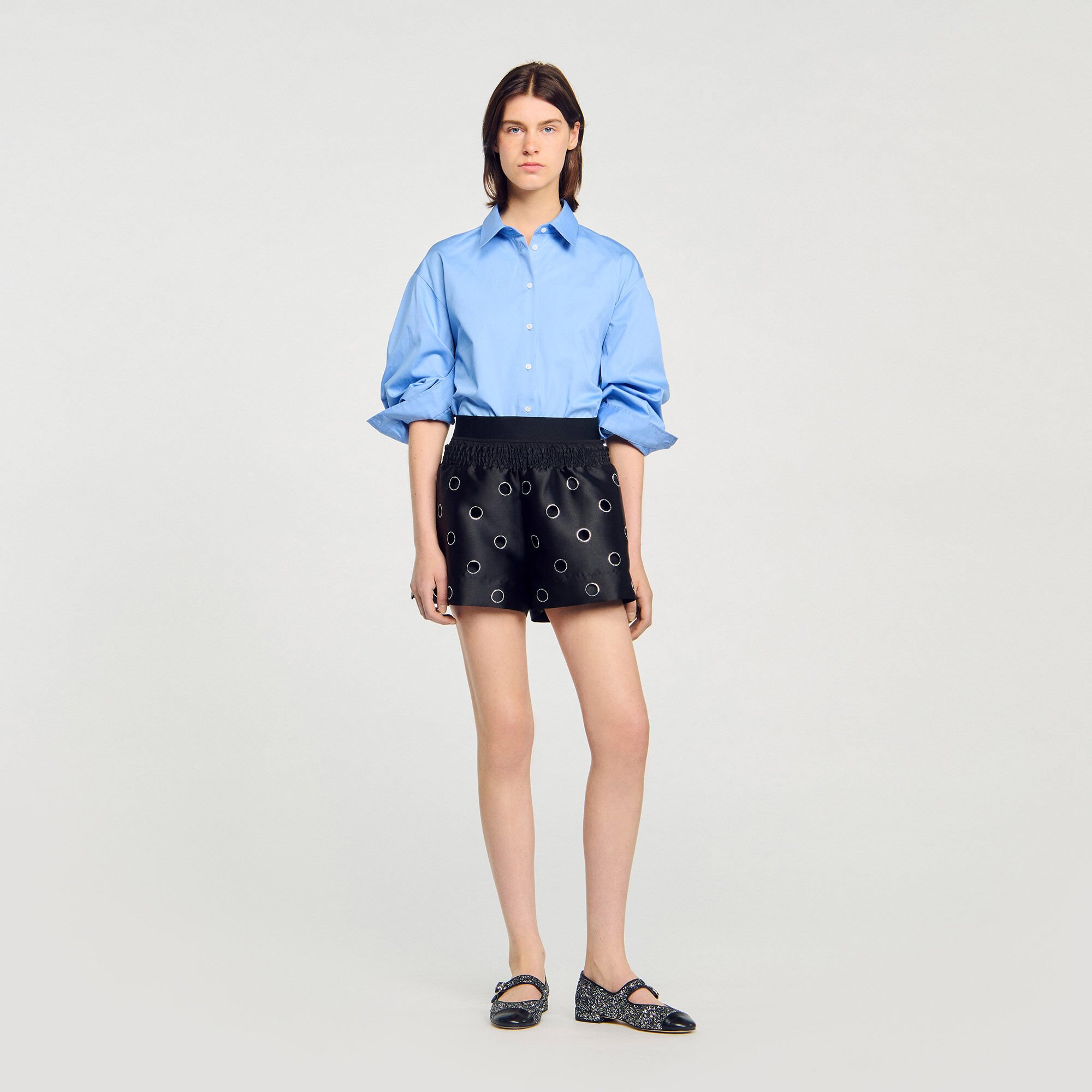 Shorts mit Strass