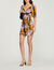 Kurzes Kleid mit Hawaii-Print