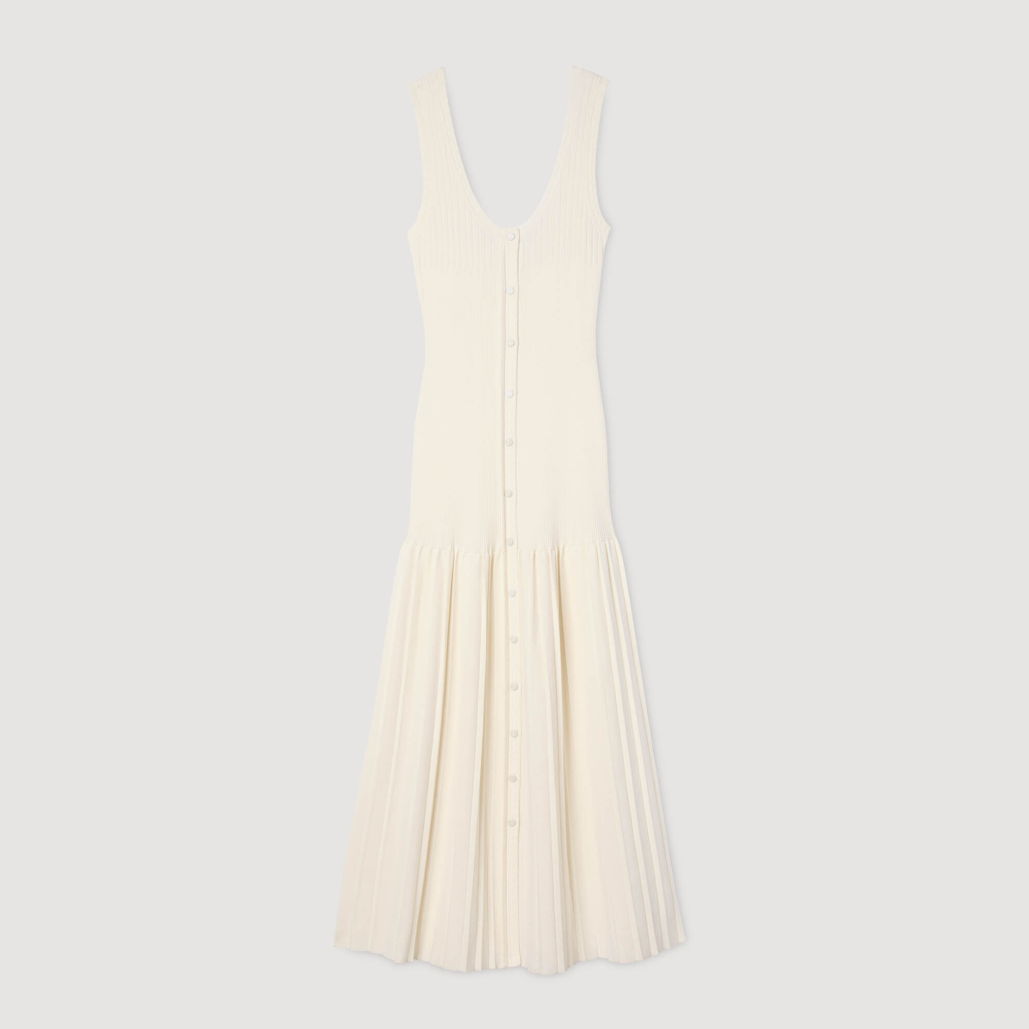 Langes Strickkleid