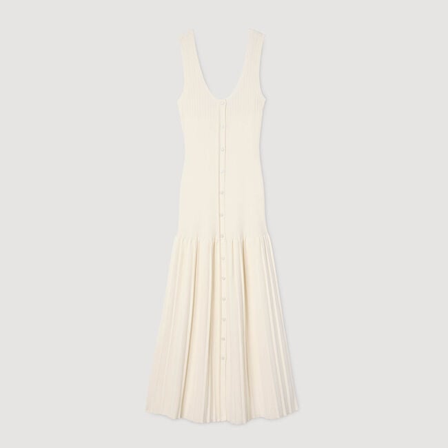 Langes Strickkleid