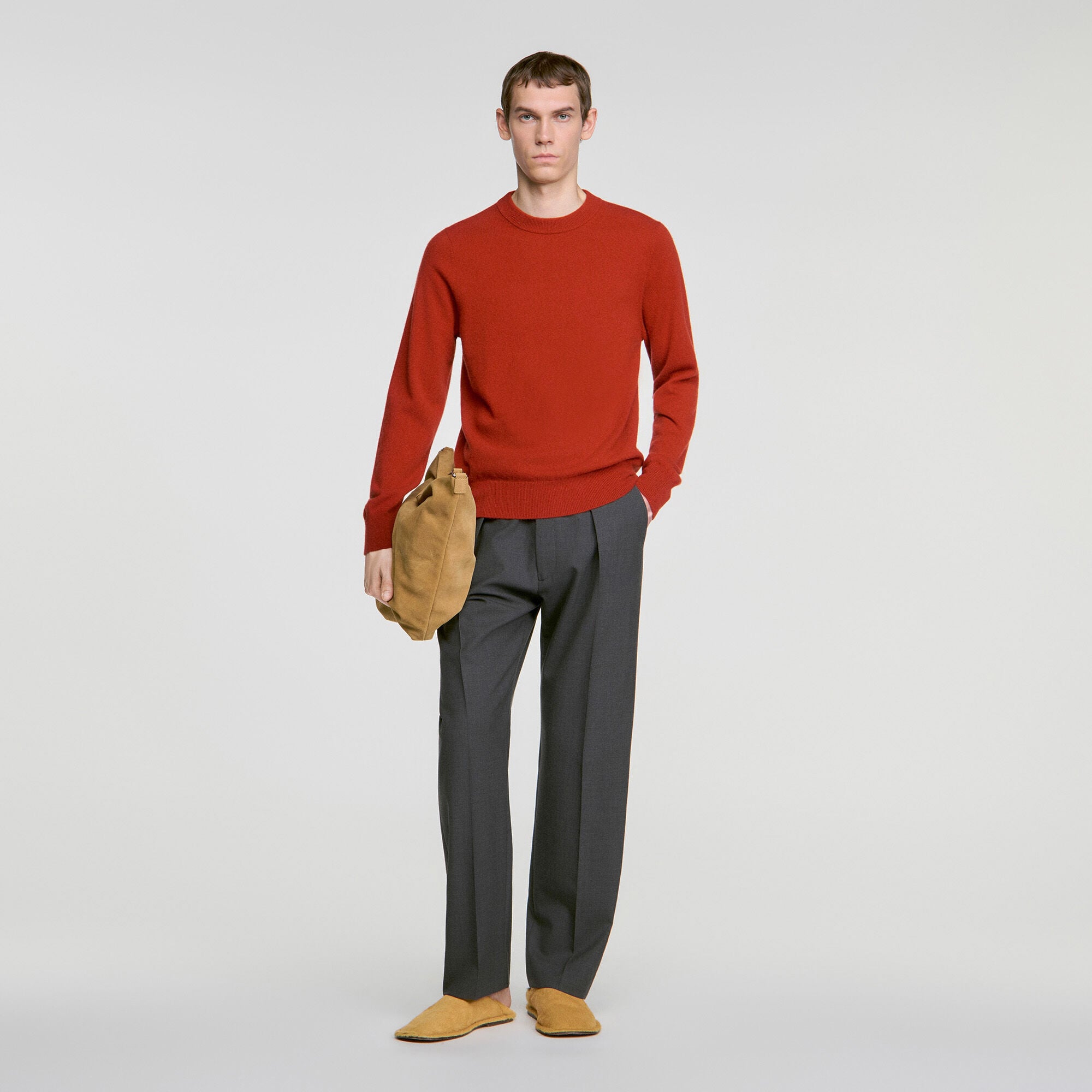 Kaschmirpullover mit Rundhals - Mixte | Sandro