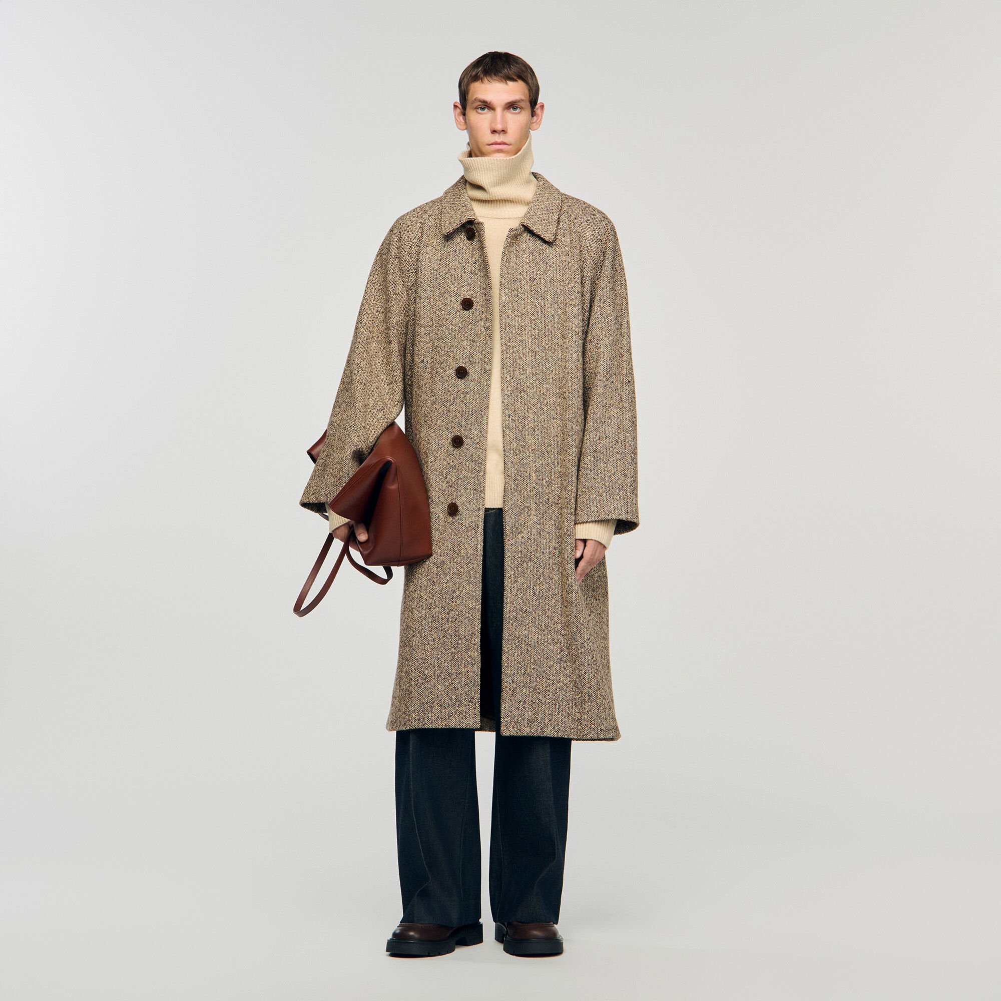 Oversize-Mantel aus Wolle