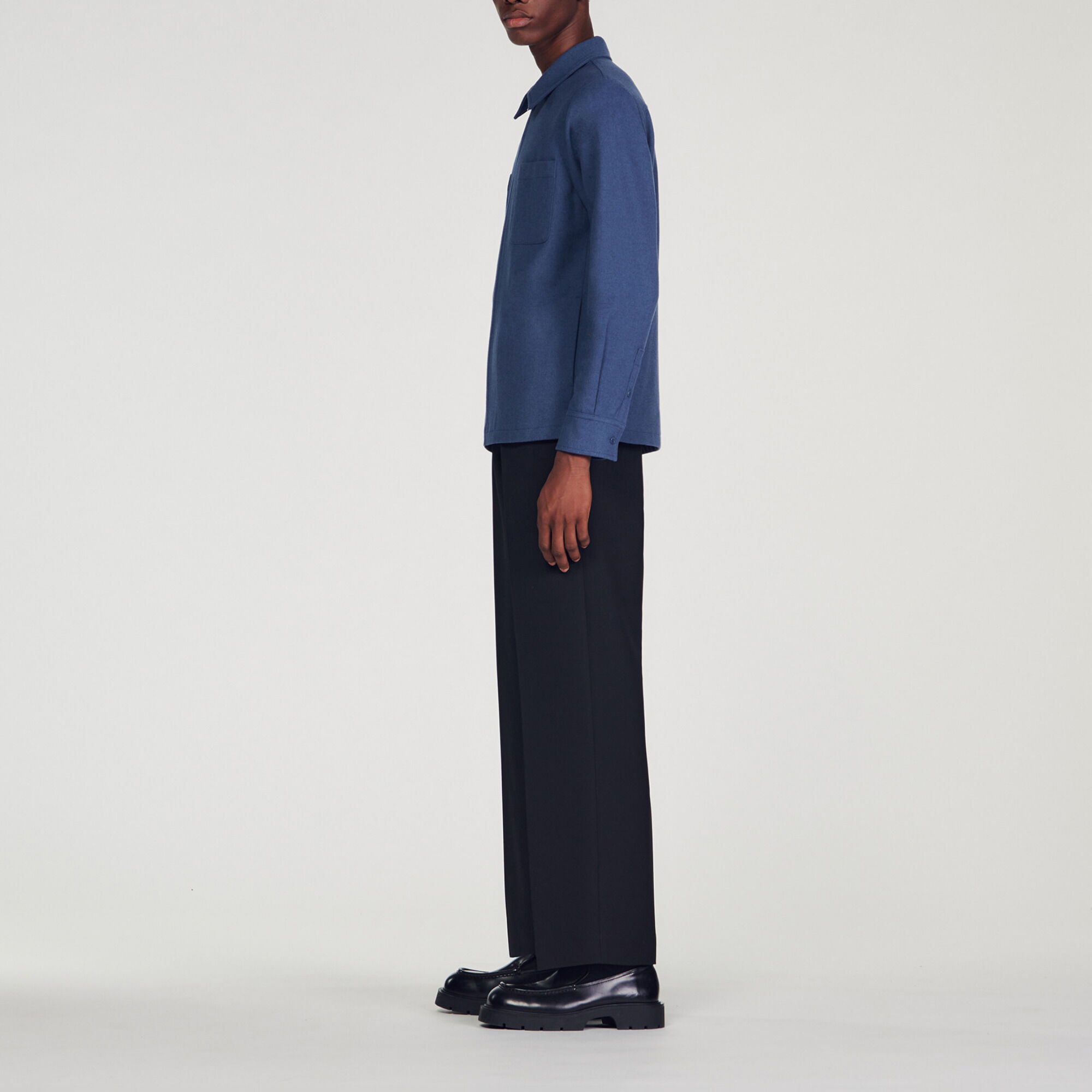 Overshirt aus Wolle