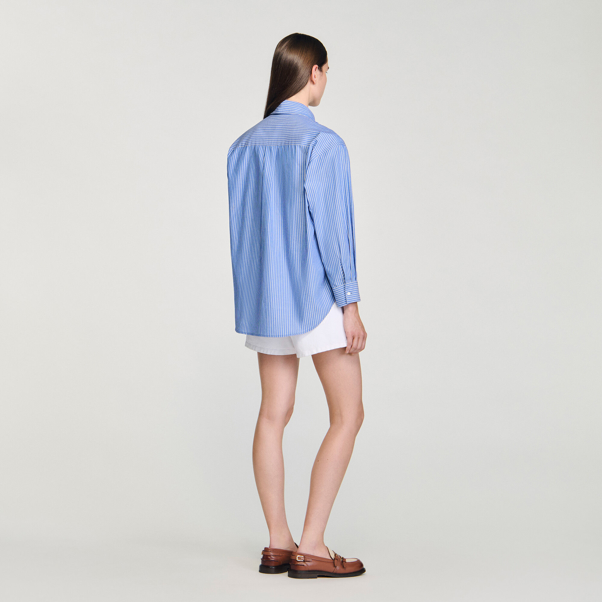 Oversize-Hemd mit Schleife