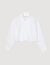 Kurze Hemdbluse mit Knotendetails