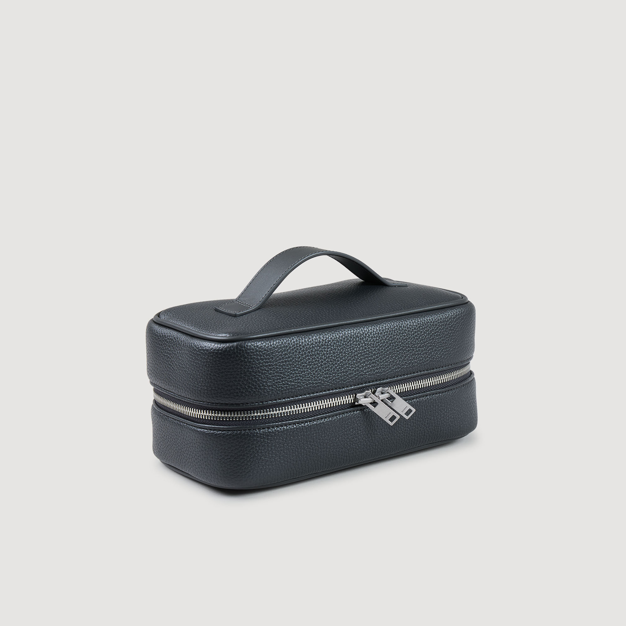 Kosmetiktasche aus grobem Canvas-Stoff
